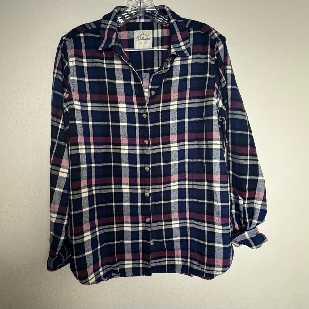 Jachs‎ Girlfriend New York cabincore Plaid Button-Down Shirt Flannel western